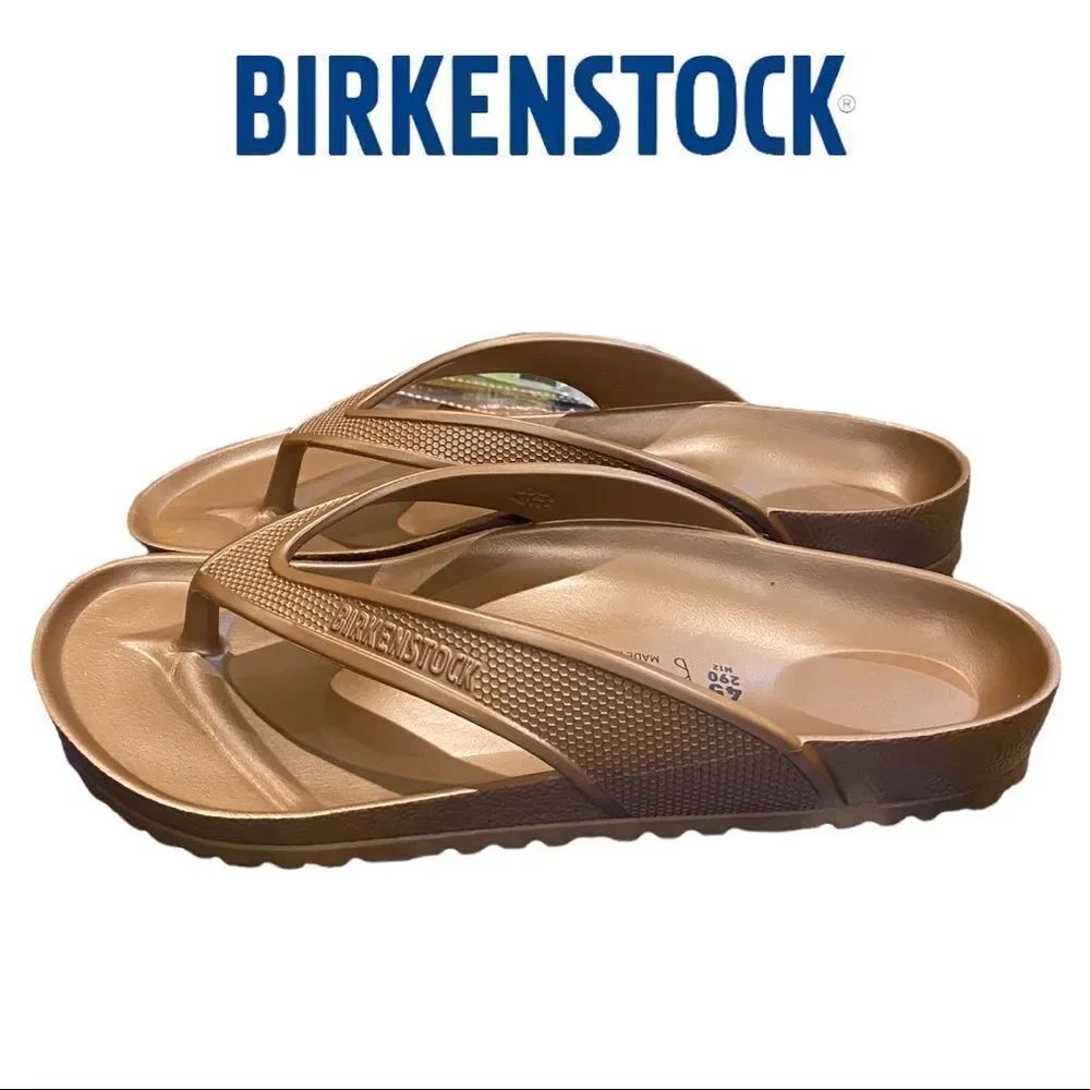 NEW Birkenstock Honolulu EVA Metallic Copper Men's Sandals 45 12